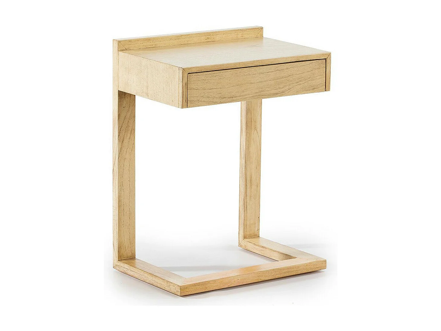 Table de chevet 1 tiroir bois massif cérusé Anie