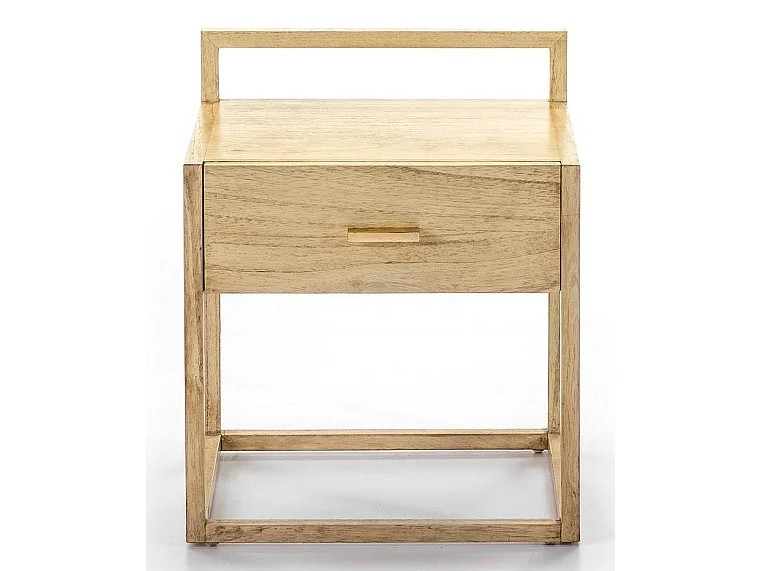 Castle licht massief houten nachtkastje met 1 lade