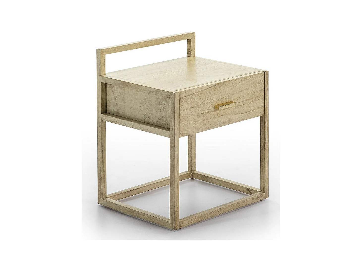 Table de chevet 1 tiroir bois massif clair Castle