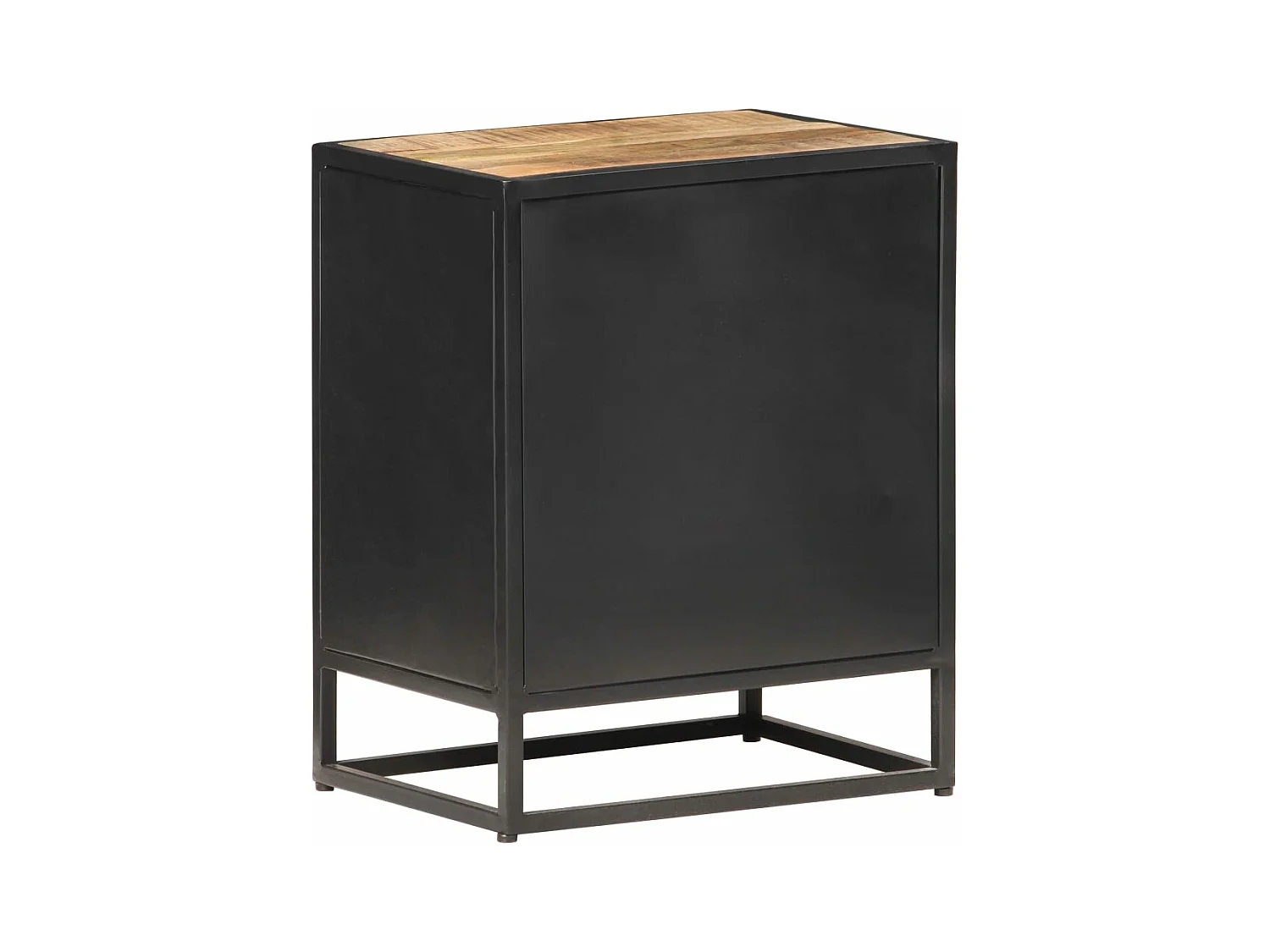 Table de chevet 40x30x50 Bois de manguier et canne naturelle 4