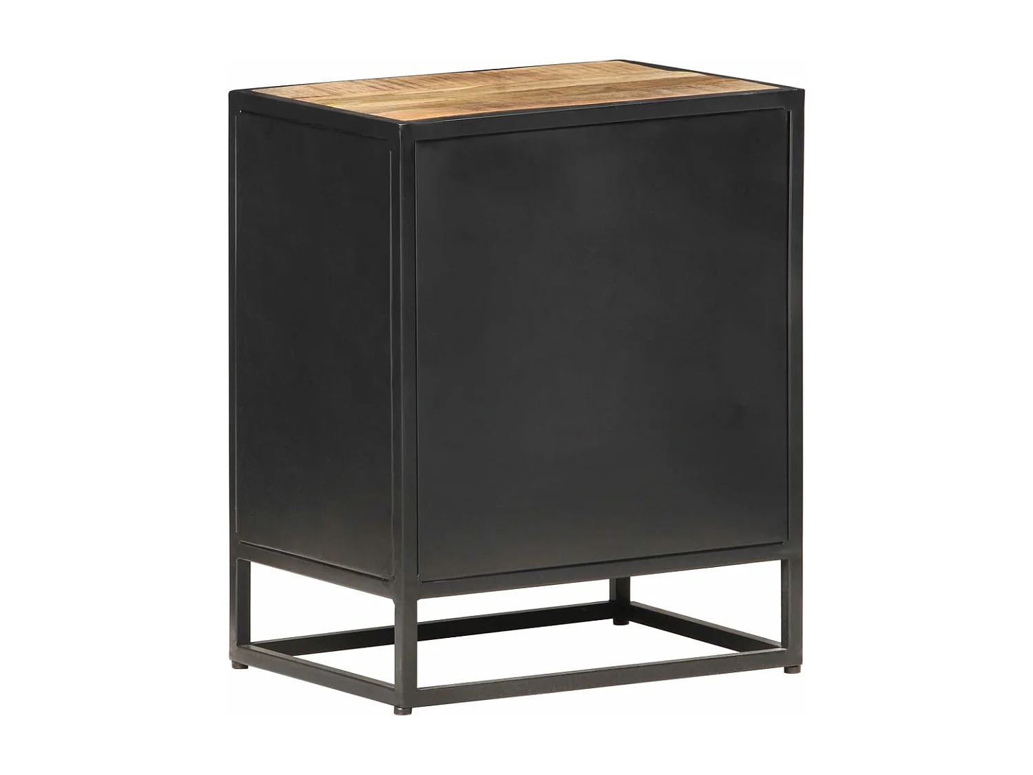 Table de chevet 40x30x50 Bois de manguier et canne naturelle 4