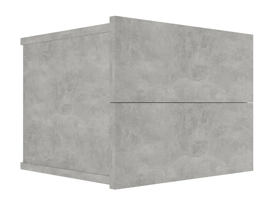 Tables de chevet 2 pcs Gris béton 40 x 30x30