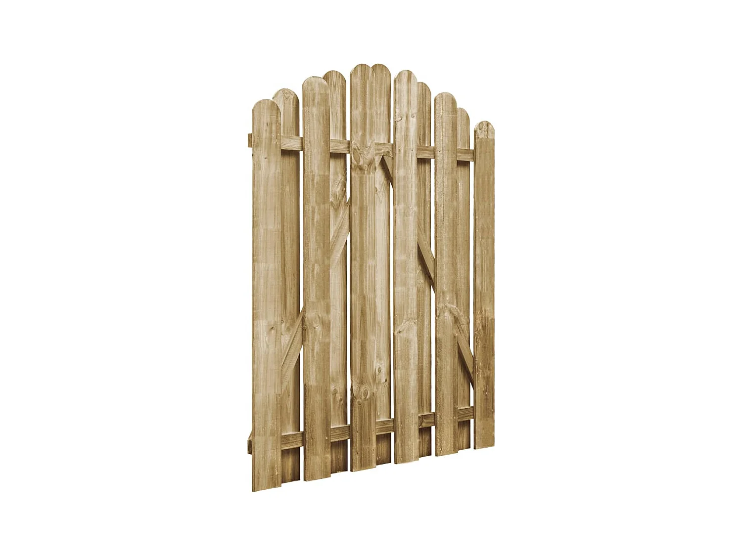 Portail de jardin Bois de pin imprégné 100x125