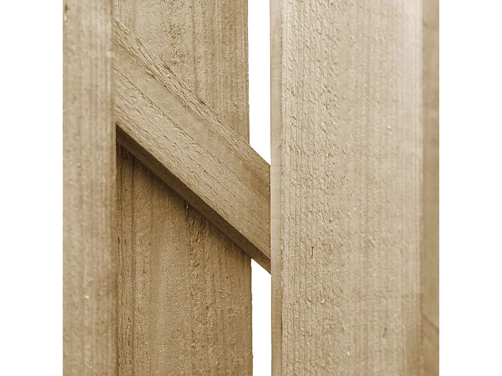 Portail de jardin Bois de pin imprégné 100x125