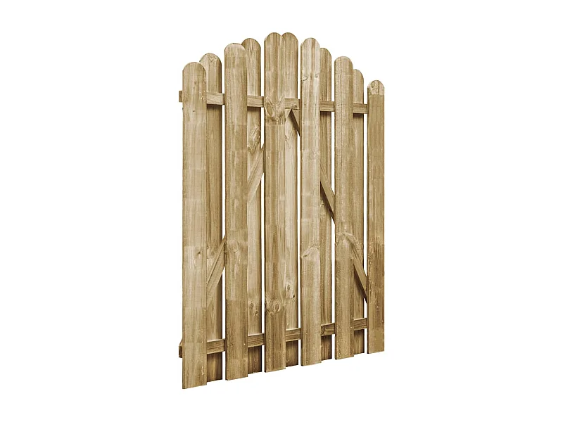 Portail de jardin Bois de pin imprégné 100x125