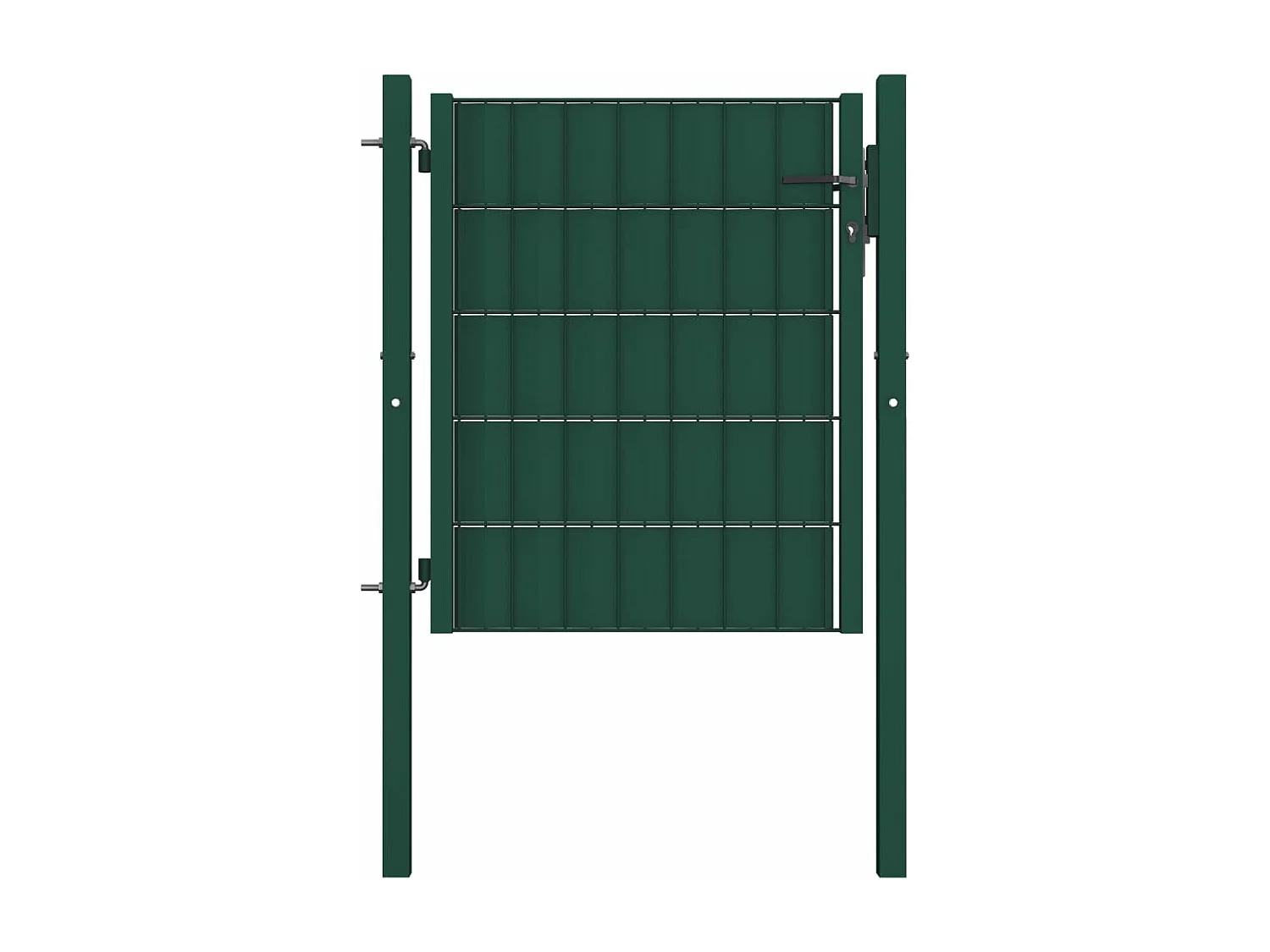 Portail de clôture PVC et acier 100x101 Vert