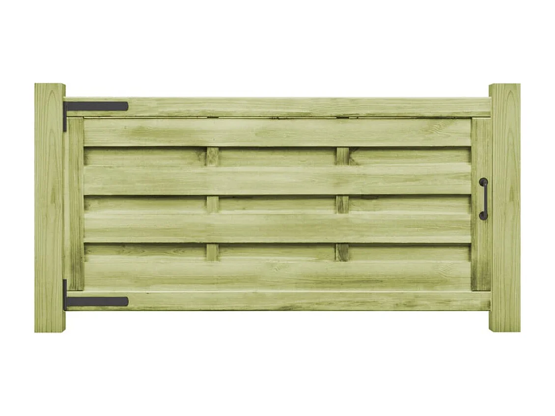 Portillons 2 pcs Bois de pin imprégné 150x75 Vert