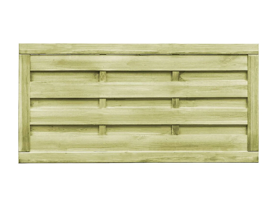 Portillons 2 pcs Bois de pin imprégné 150x75 Vert