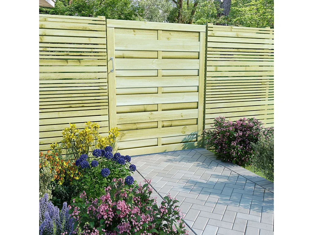 Portillon Bois de pin imprégné 100x125 Vert