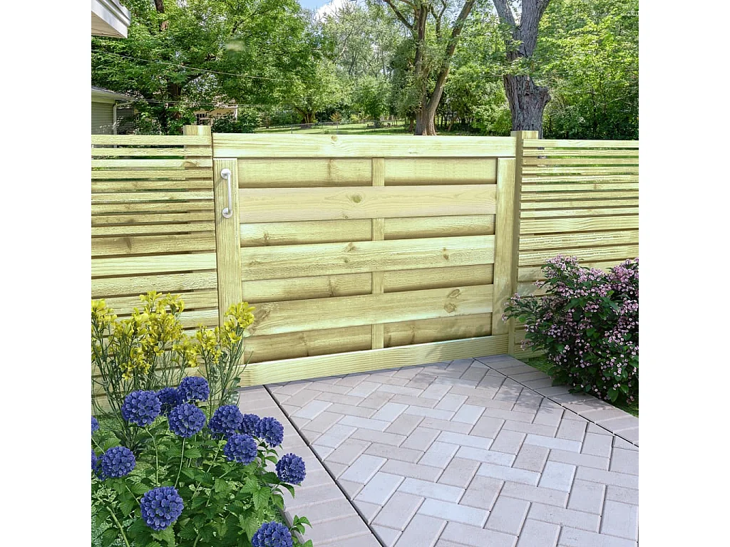 Portillon Bois de pin imprégné 100x75 Vert