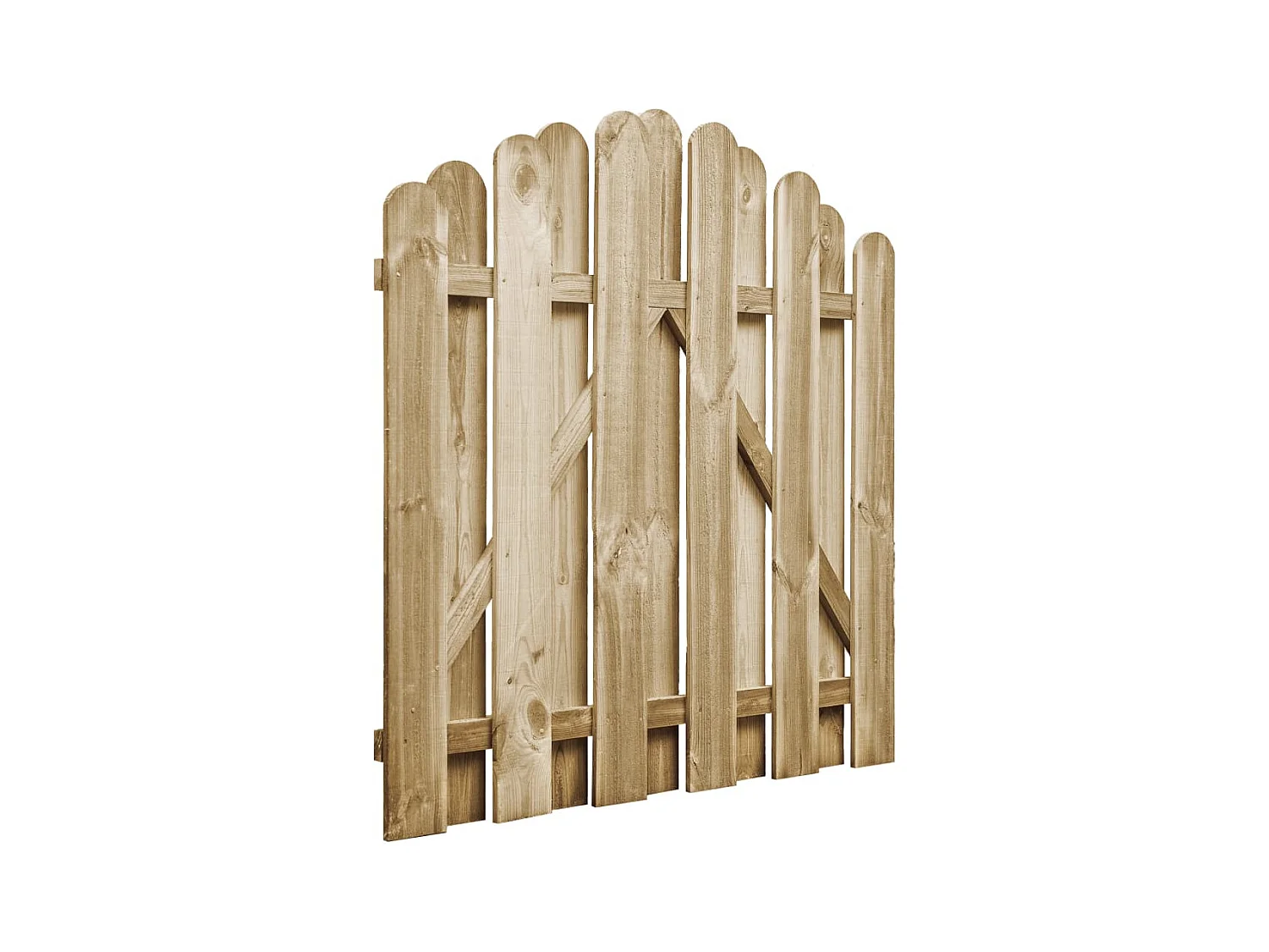 Portail de jardin Bois de pin imprégné 100x100