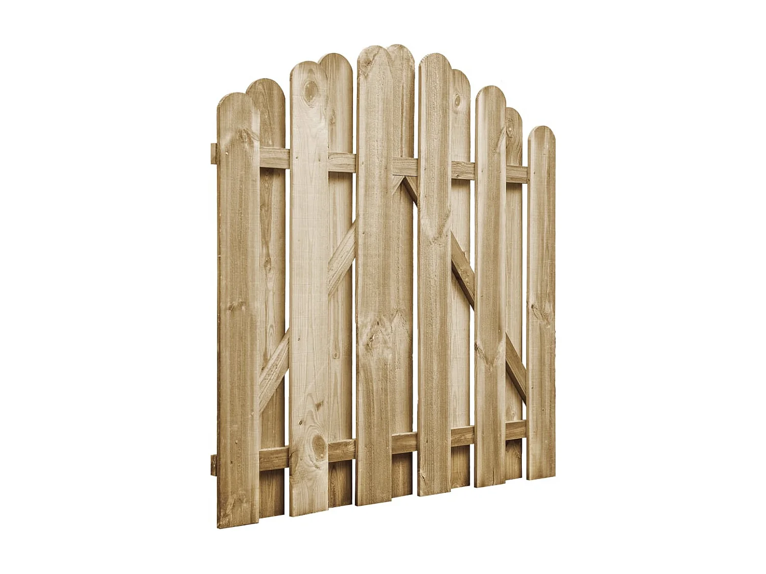 Portail de jardin Bois de pin imprégné 100x100