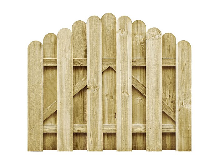 Portail de jardin Bois de pin imprégné 100x75