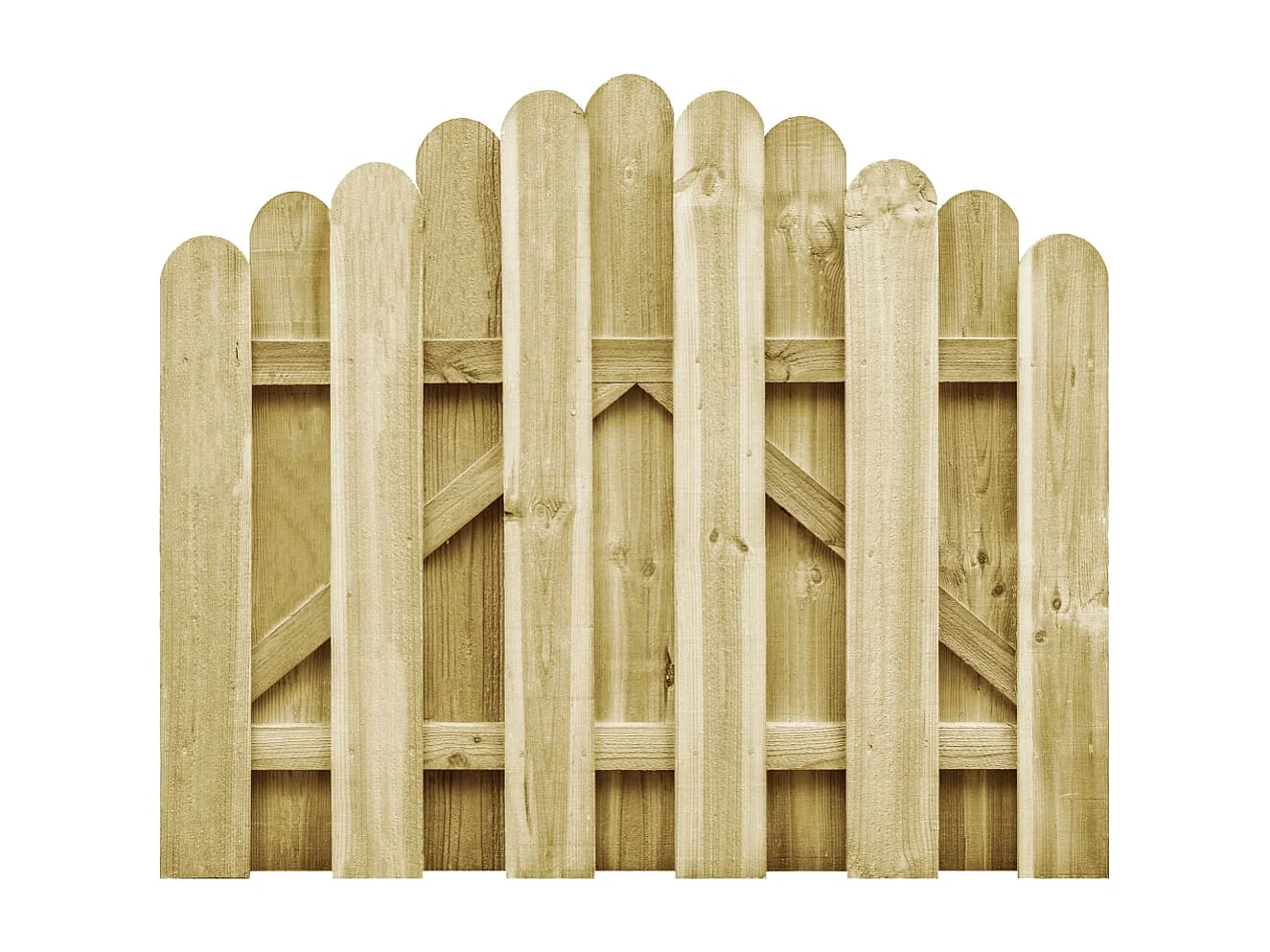 Portail de jardin Bois de pin imprégné 100x75