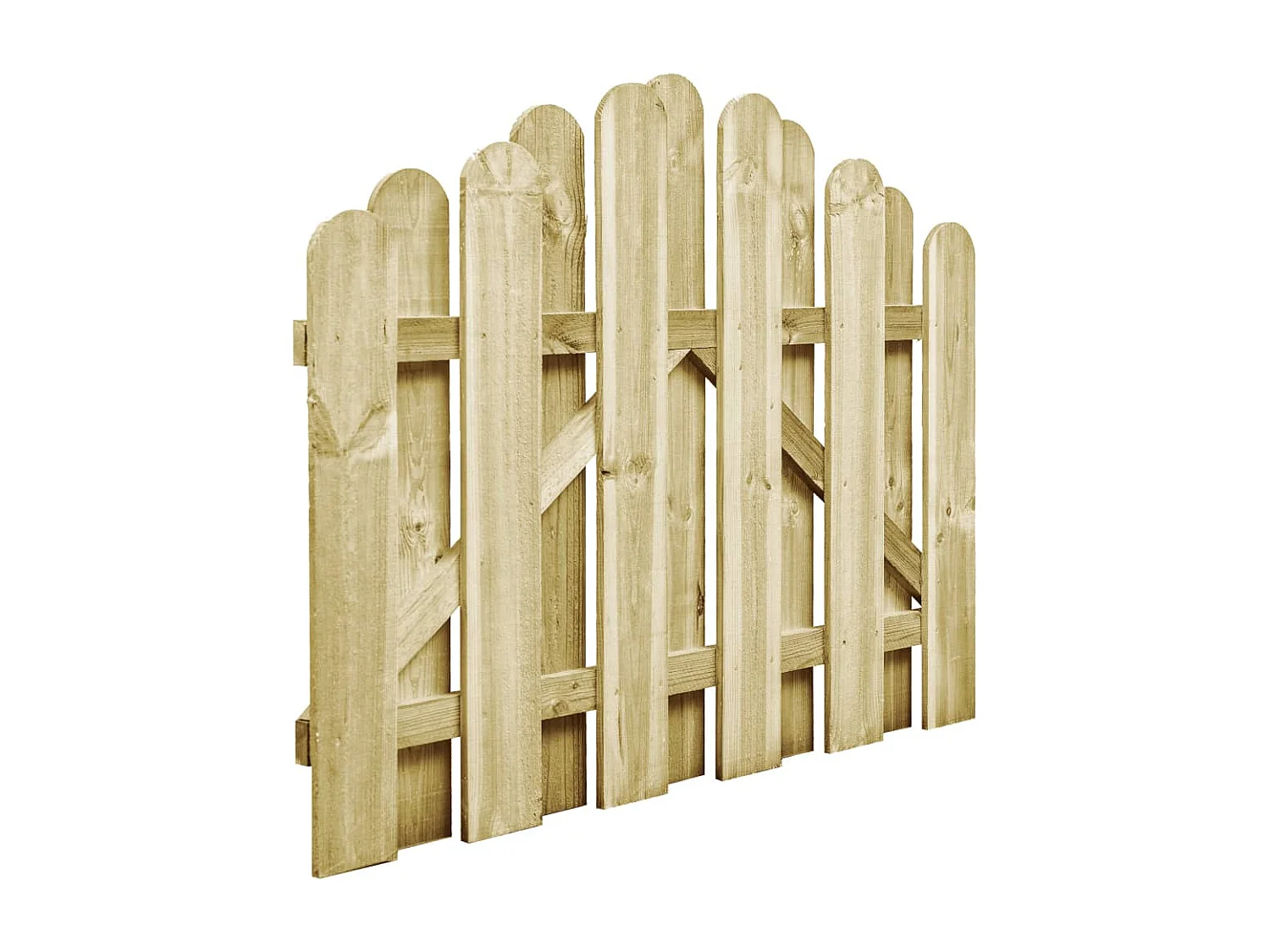 Portail de jardin Bois de pin imprégné 100x75