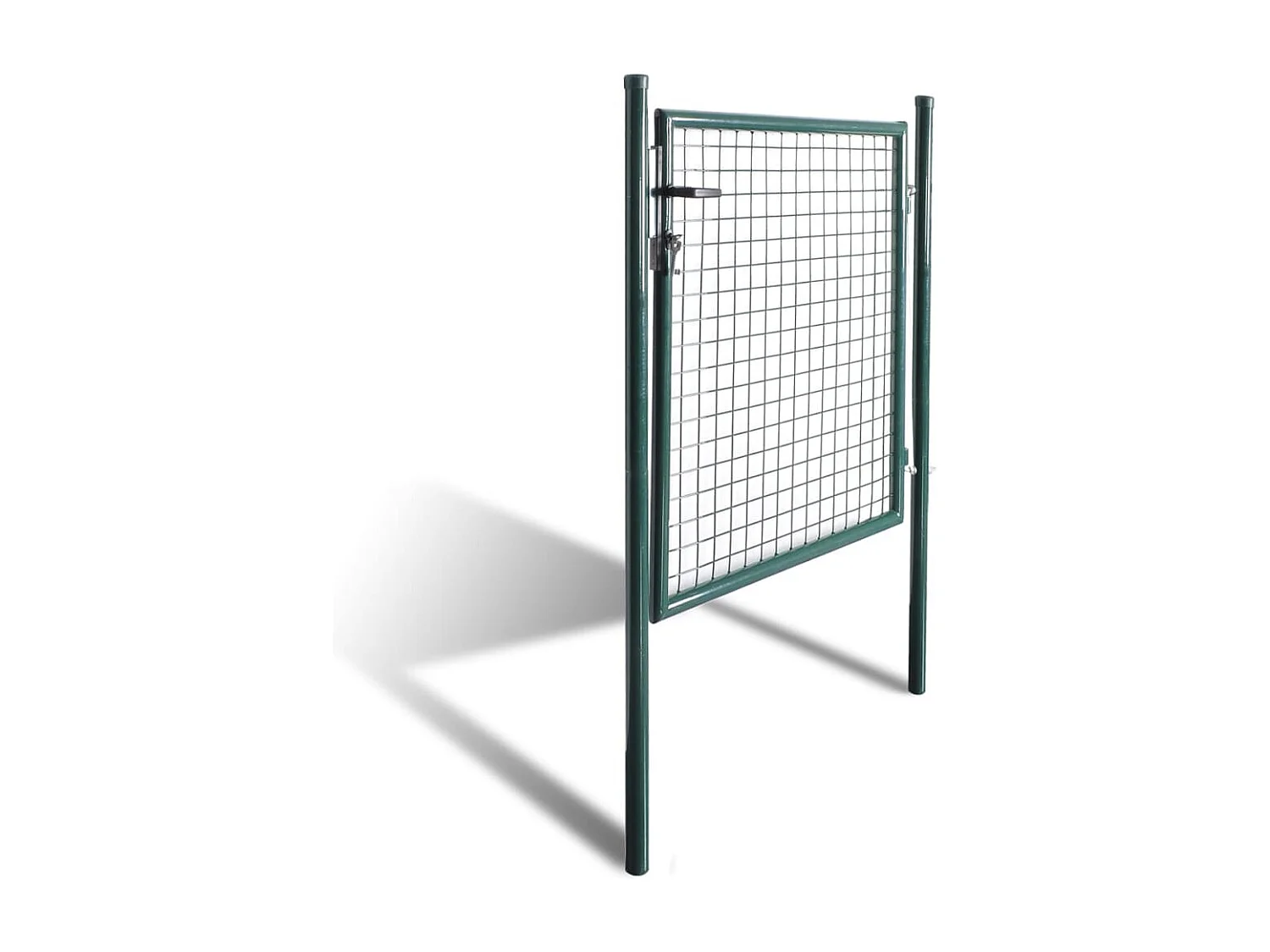 Portail de clôture à porte simple Acier enduit de poudre