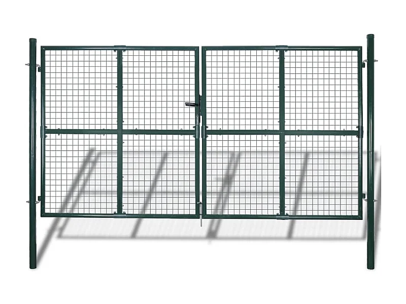 Puerta De Malla De Jardín Verja De Pared 289x175cm/306x225cm Verde