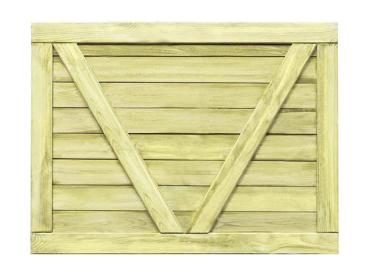 Portail de jardin Bois de pin imprégné 75x100