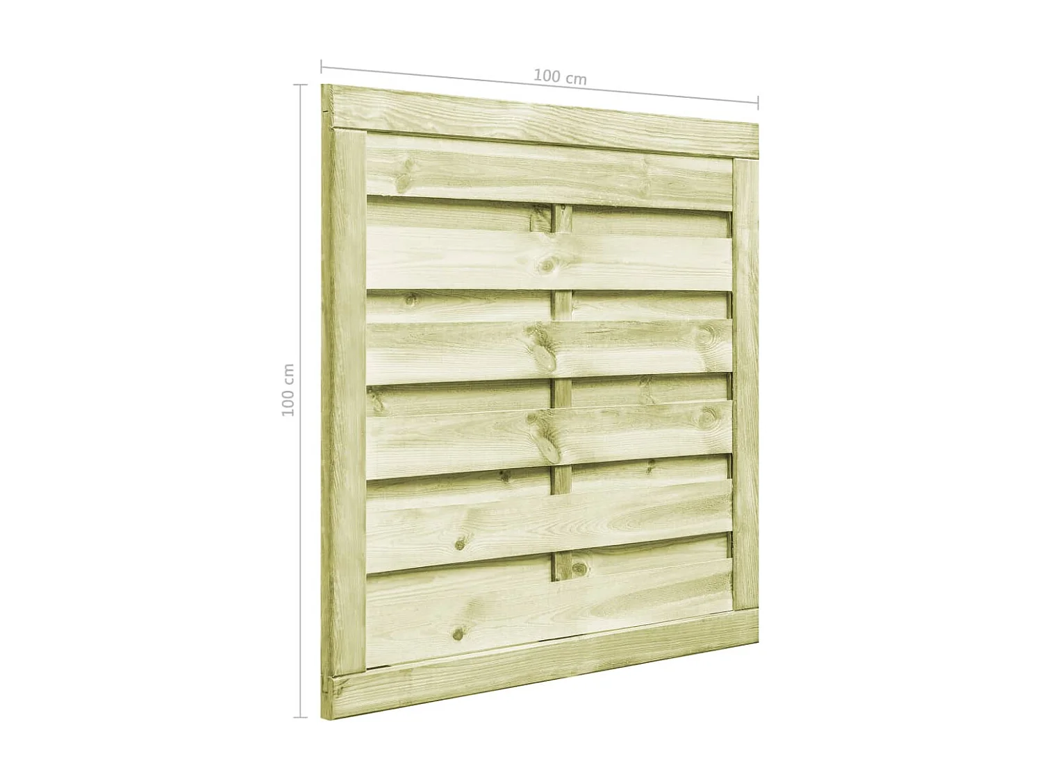 Portillon Bois de pin imprégné 100x100 Vert 3