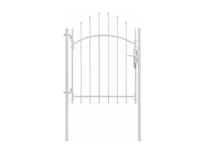 Portail de jardin Acier 1 x 2 m Blanc