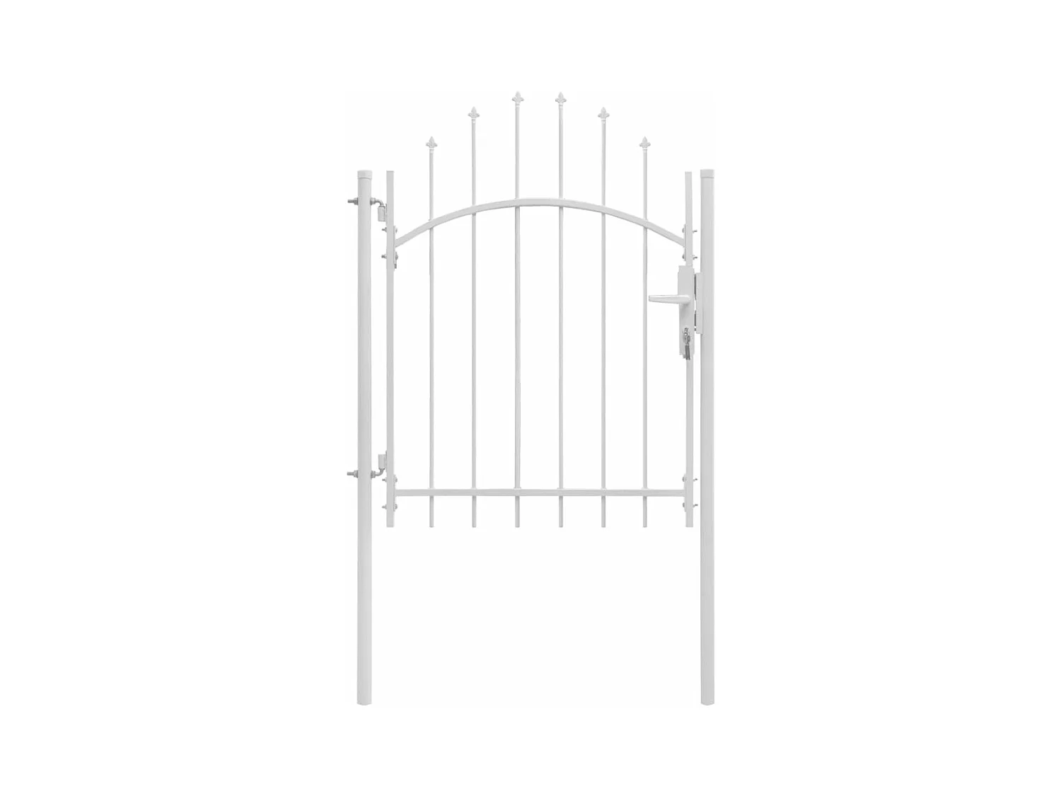 Portail de jardin Acier 1 x 2 m Blanc