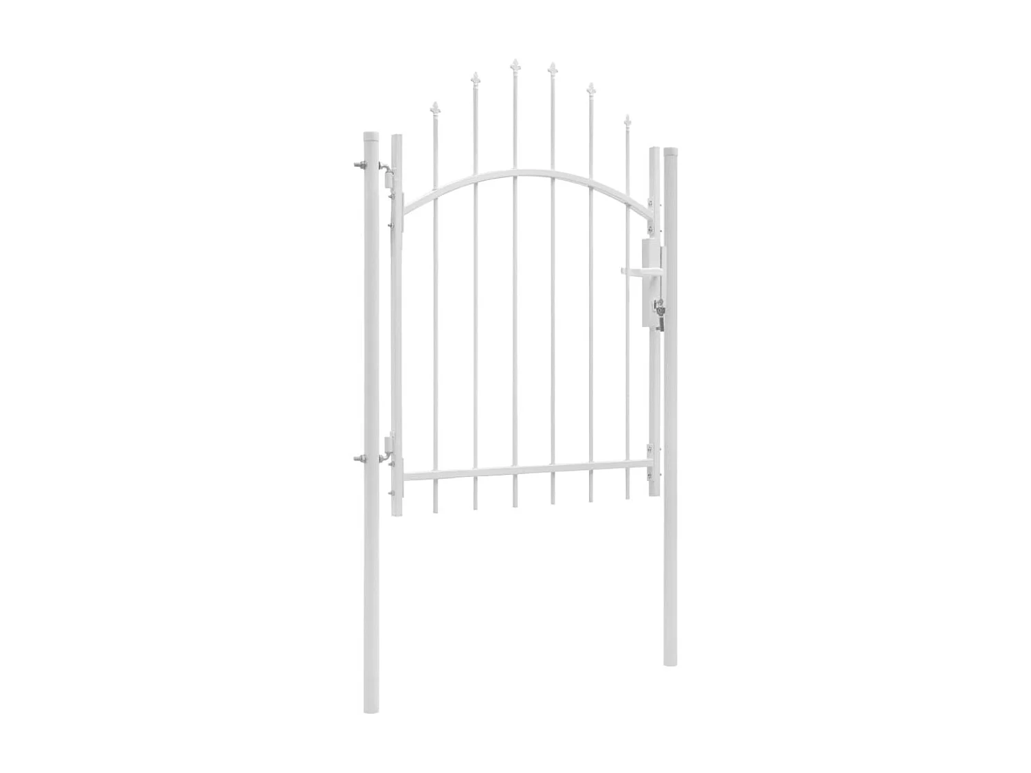 Portail de jardin Acier 1 x 2 m Blanc