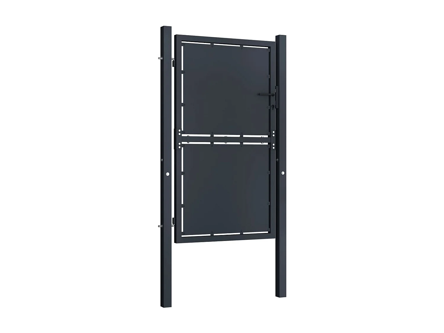 Portail de jardin Acier 100x125 Anthracite