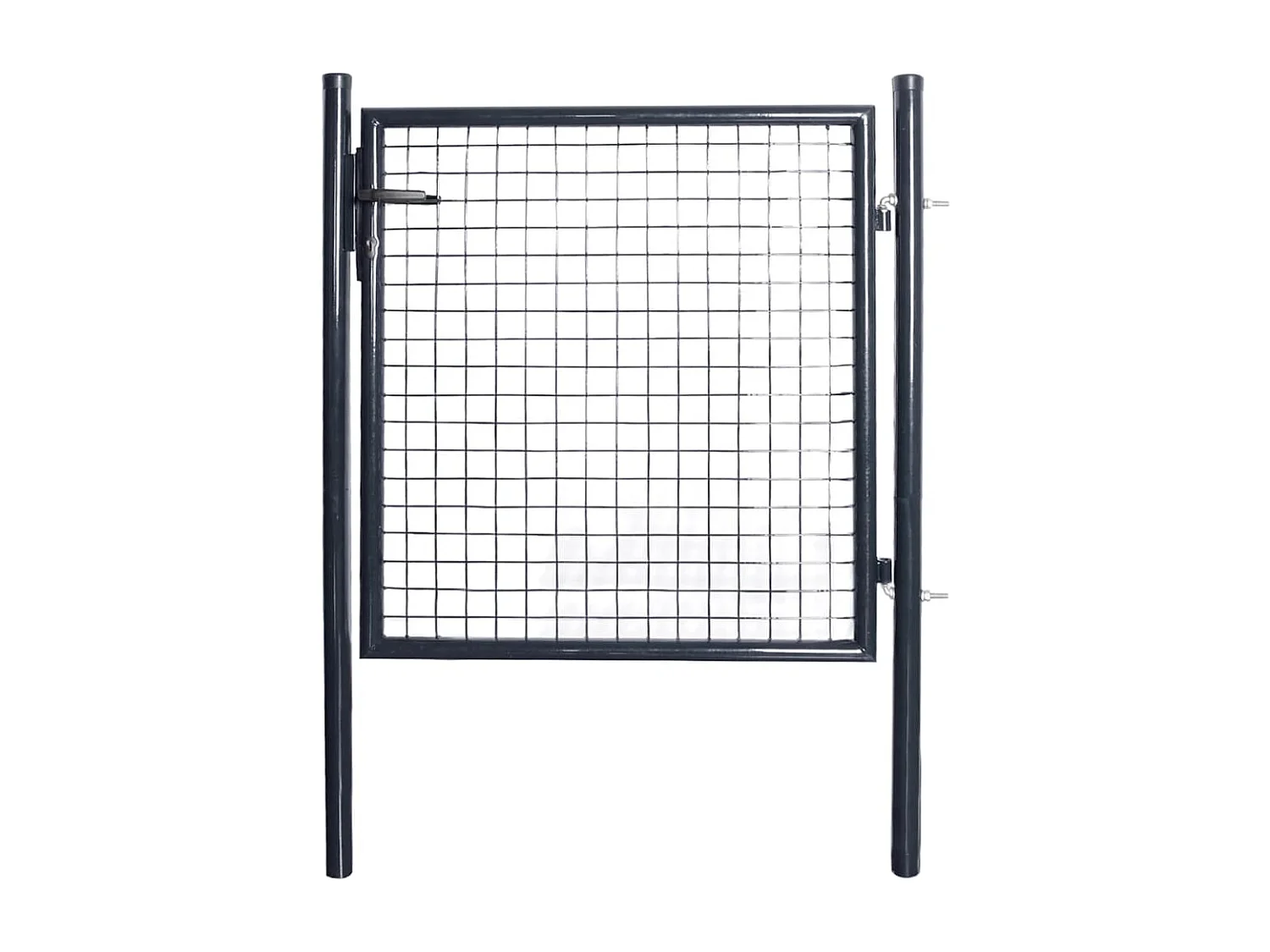 Portail en maille de jardin Acier galvanisé 85,5x100 Gris