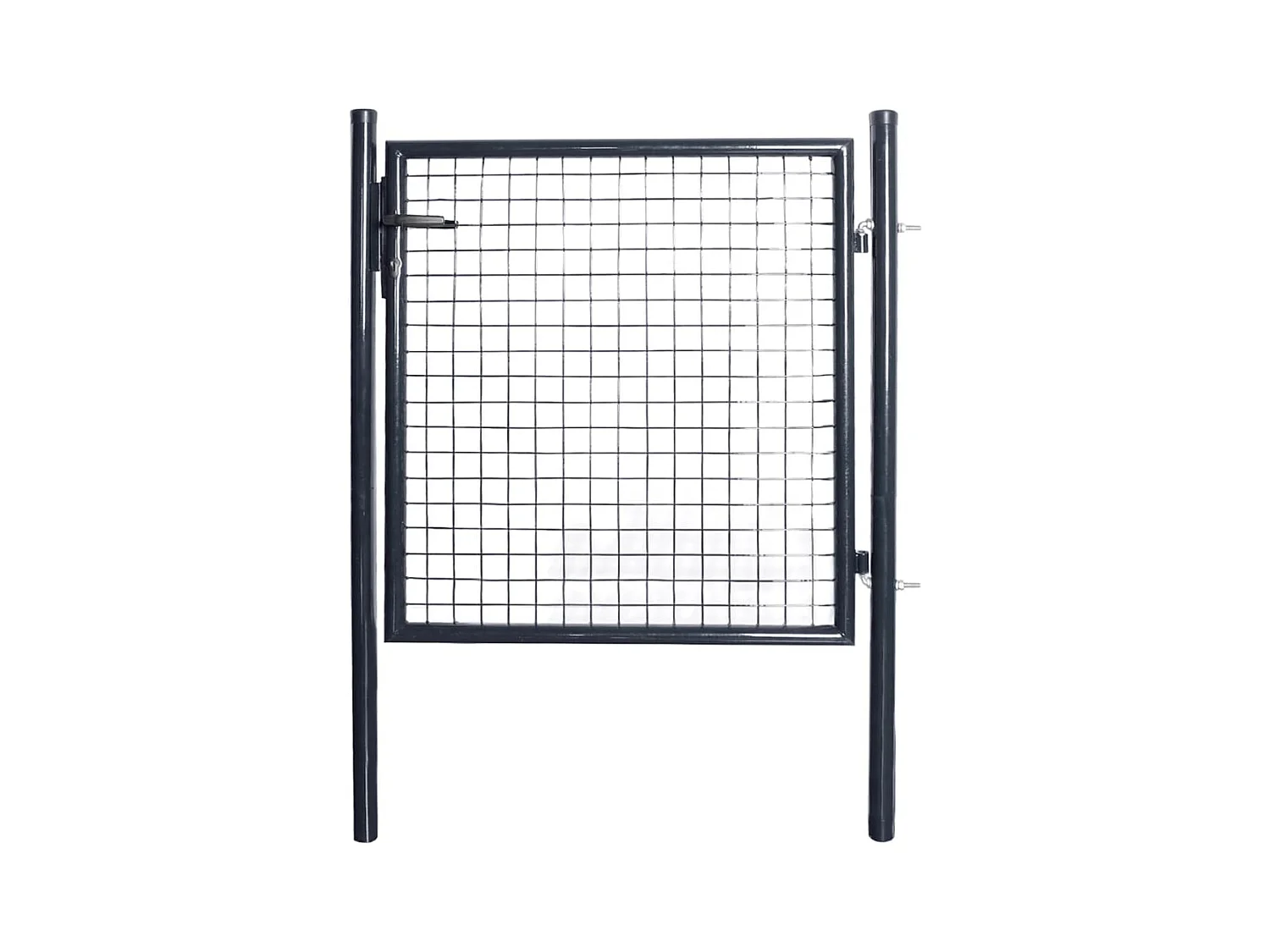 Portail en maille de jardin Acier galvanisé 85,5x100 Gris