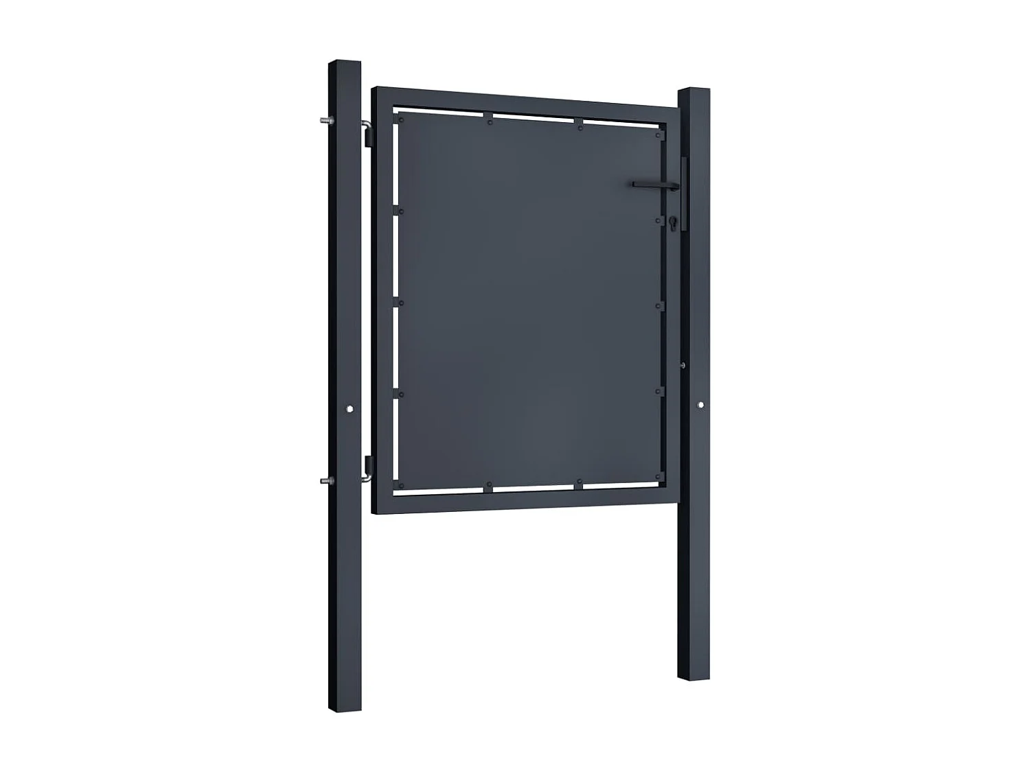 Portail de jardin Acier 100x100 Anthracite