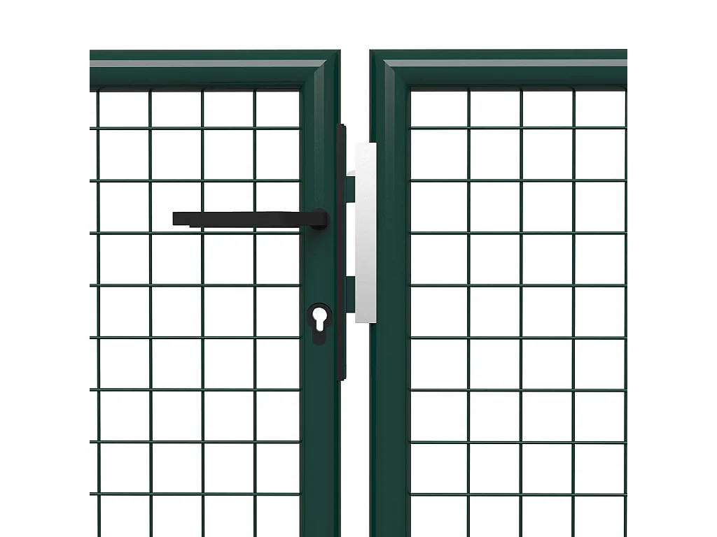 Portail de jardin Acier 400x75 Vert 2