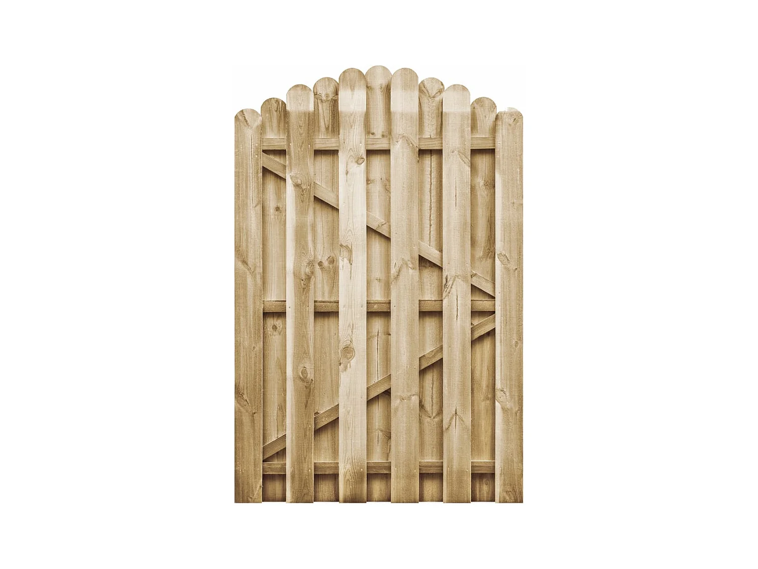Portail de jardin Bois de pin imprégné 100x150