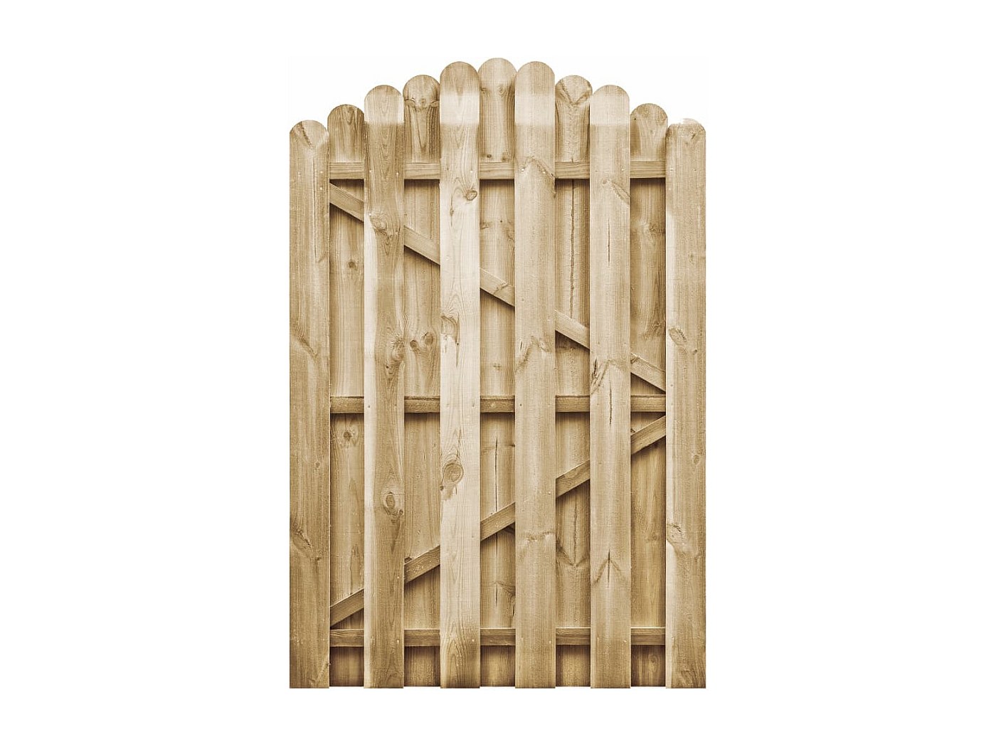 Portail de jardin Bois de pin imprégné 100x150