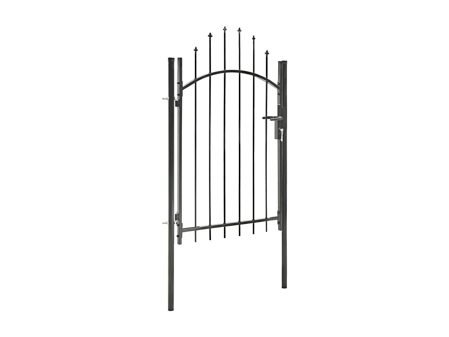 Portail de jardin Acier 1 x 2 m Noir