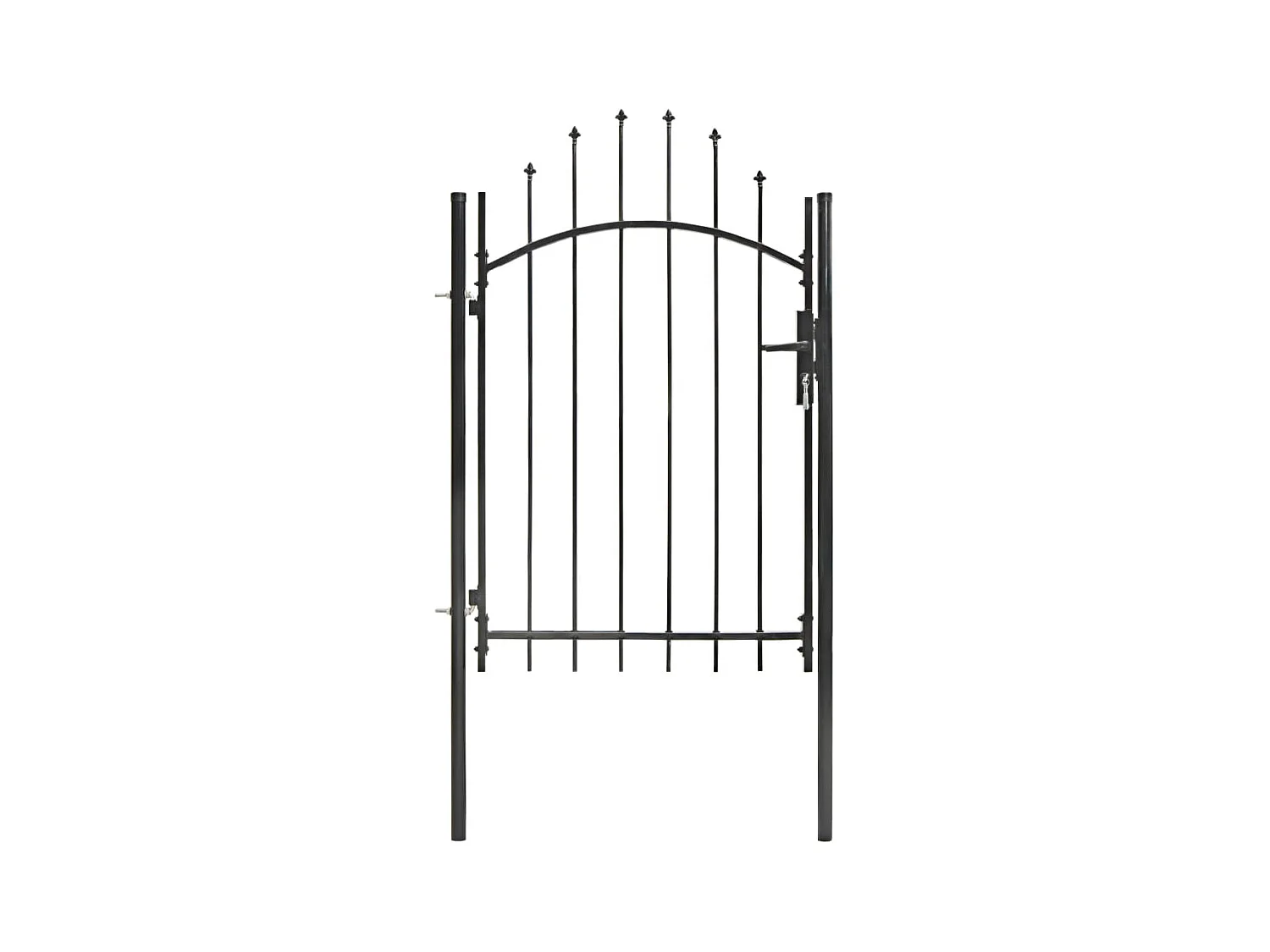 Portail de jardin Acier 1 x 2 m Noir
