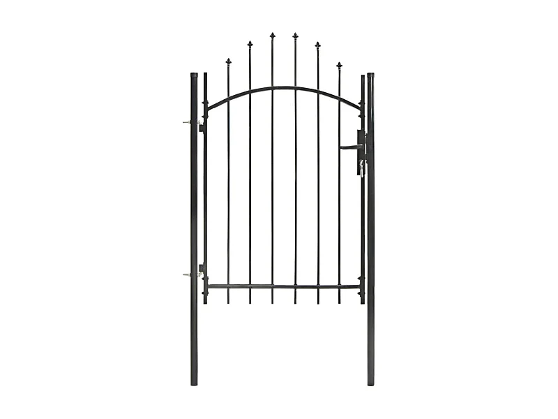 Portail de jardin Acier 1 x 2 m Noir