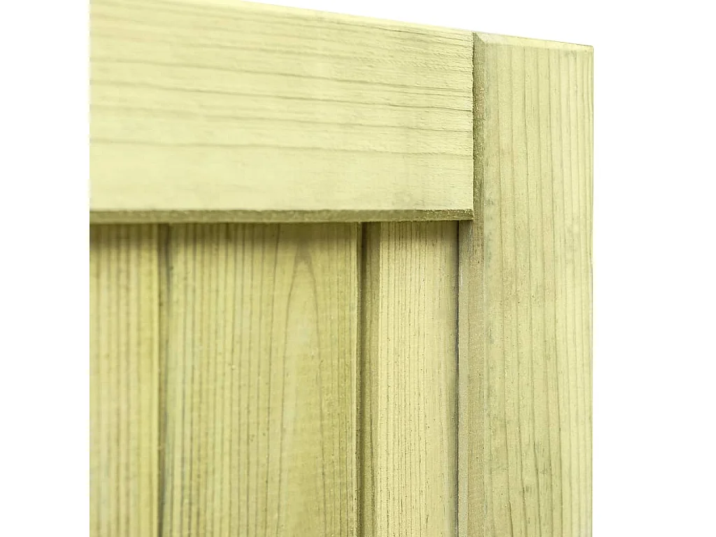 Portail de jardin Bois de pin imprégné 100x100