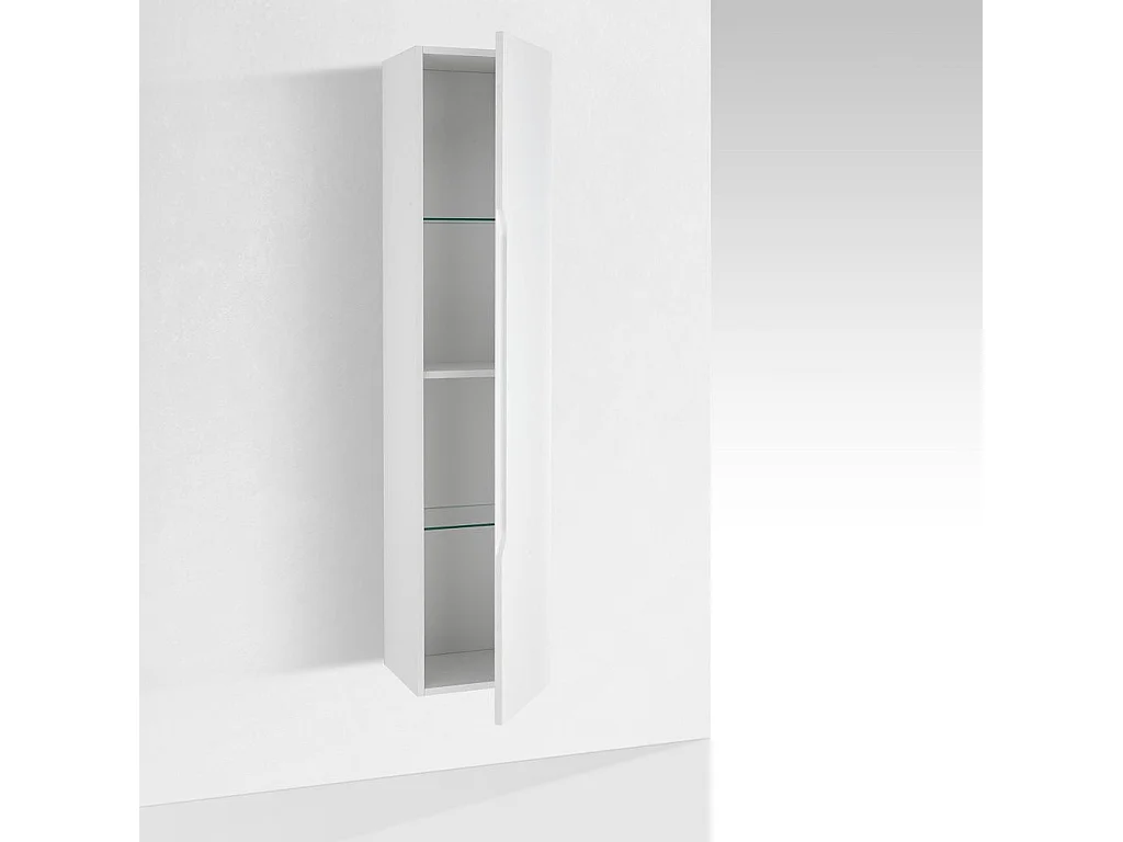 Colonne de salle de bain laqué blanc mat Selb L 35cm