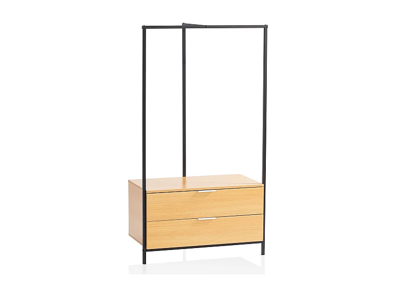 Armoire de Couloir Décor Chêne 152x85x44 cm Armoire Chaussures Vestes