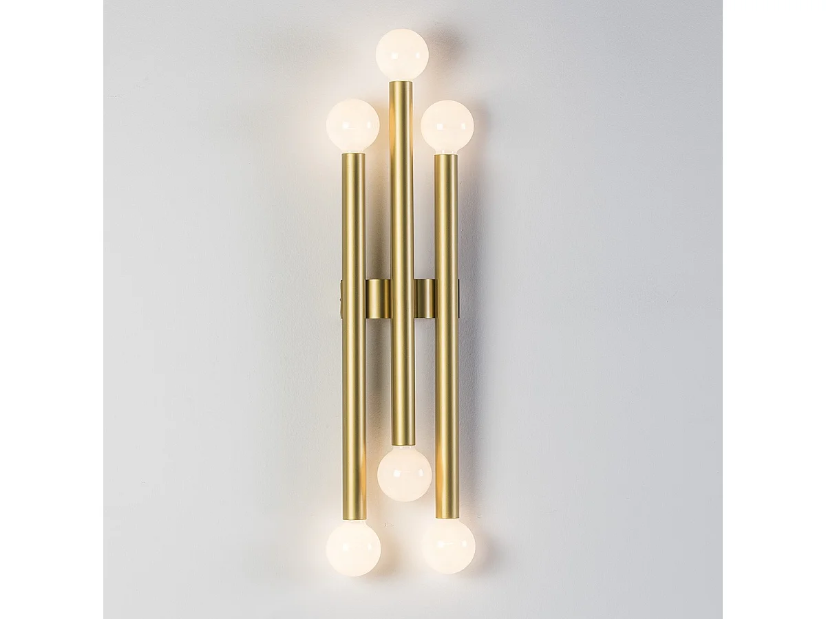 Applique murale métal doré Art H 98cm