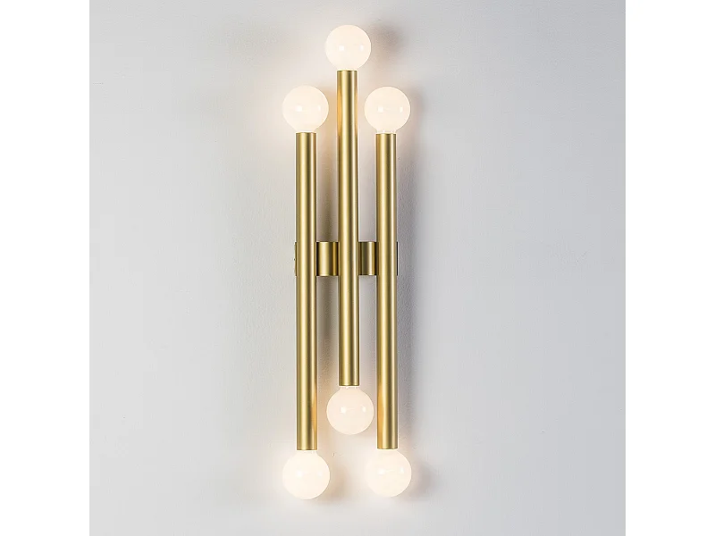 Applique murale métal doré Art H 98cm