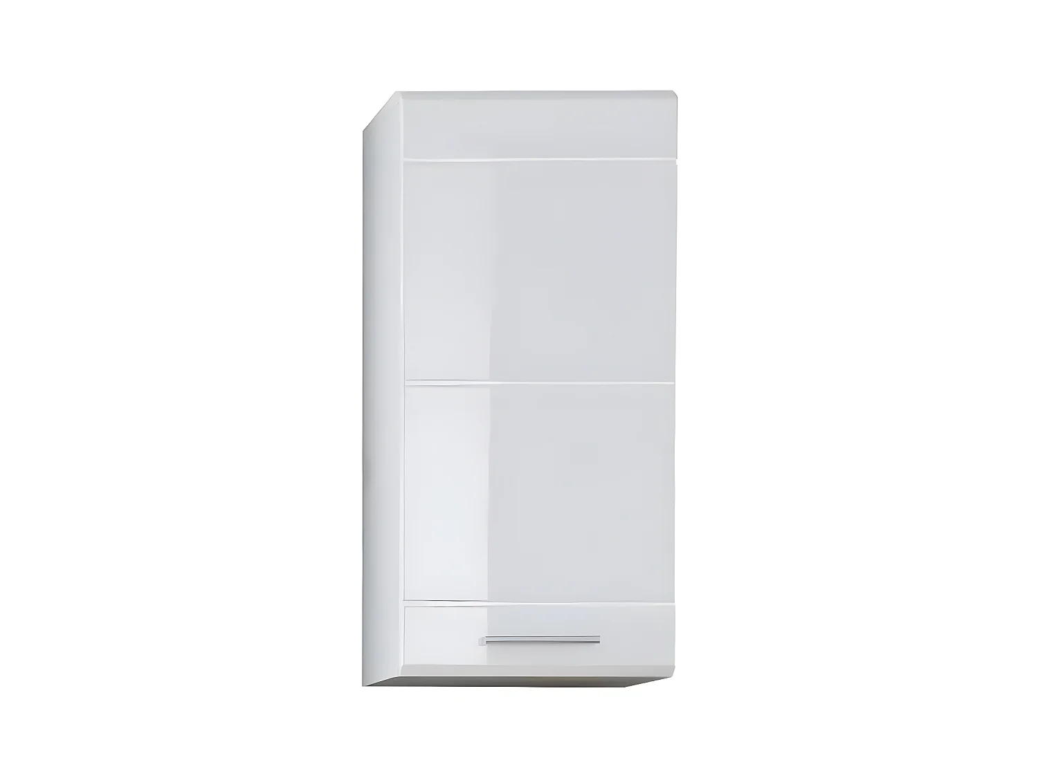 Mueble de baño 1 puerta de melamina blanca Ivano