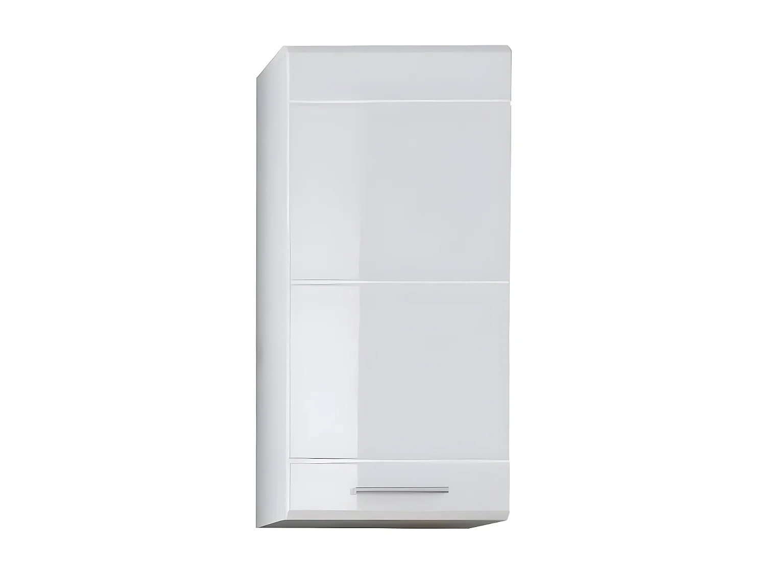 Armoire de toilette 1 porte mélaminé blanc Ivano