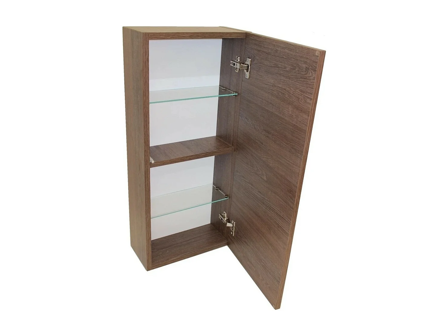 Armoire à pharmacie mélaminé bois foncé Teph L 35cm