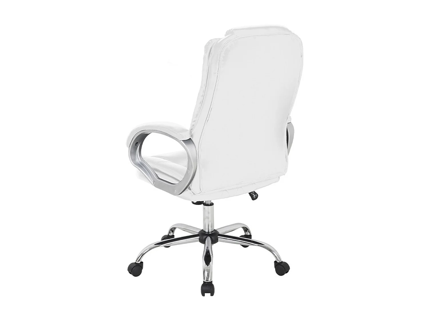Fauteuil de bureau simili cuir blanc Alberto