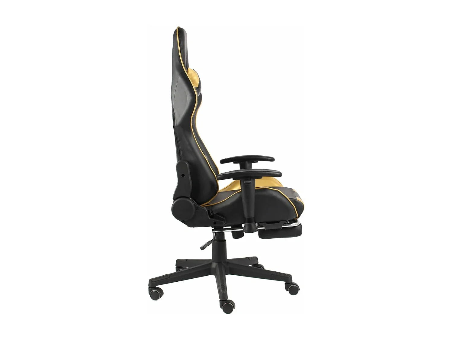 Chaise de jeu pivotante avec repose-pied Doré PVC