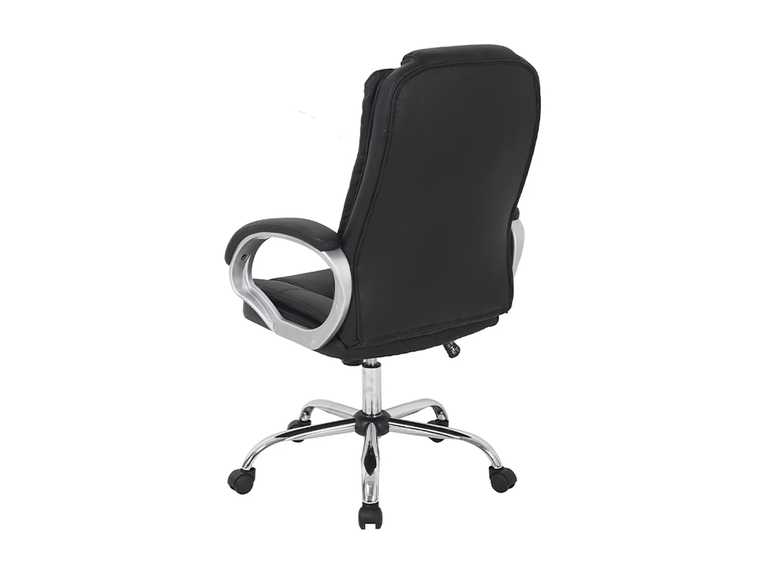 Fauteuil de bureau simili cuir noir Alberto