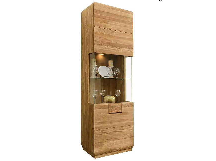 Armoire en bois massif de chêne miel Divina 60cm