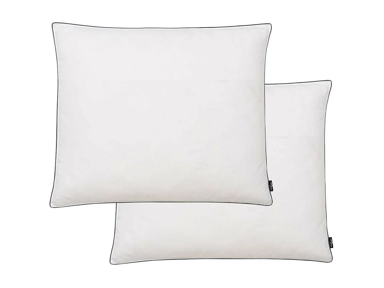 Oreiller 2 pcs Remplissage de duvet léger 70x60 Blanc