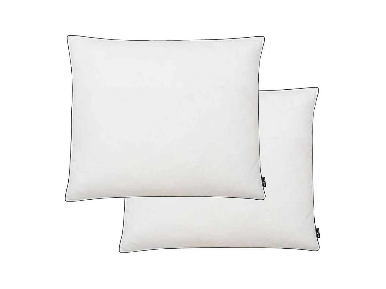 Oreiller 2 pcs Remplissage de duvet léger 70x60 Blanc